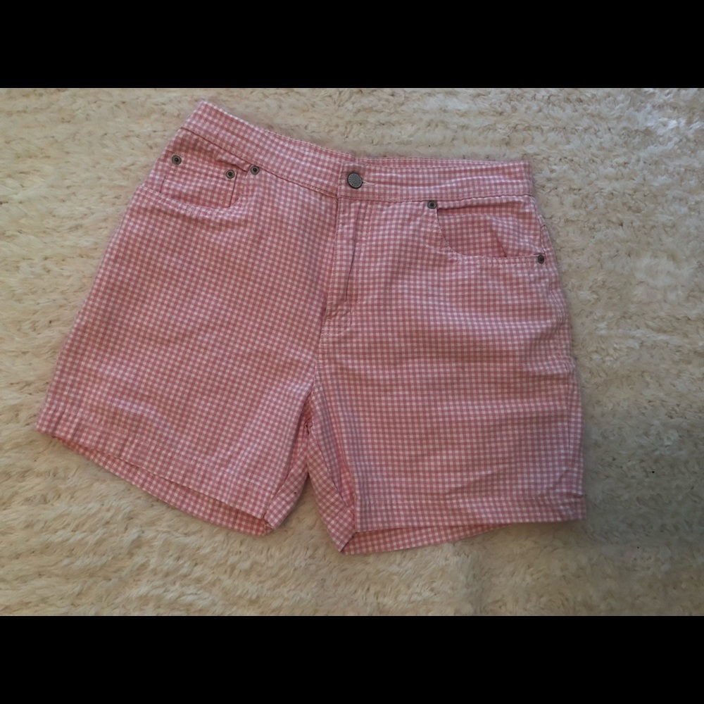 50s esc pink checkered shorts💖🌸💐